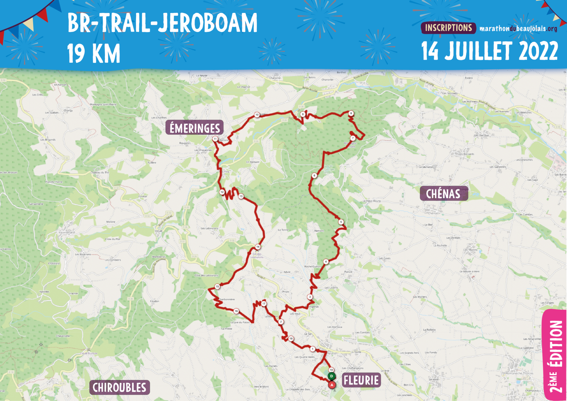 BRTRAIL22 JEROBOAM Parcours BRTRAIL22 JEROBOAM parcours