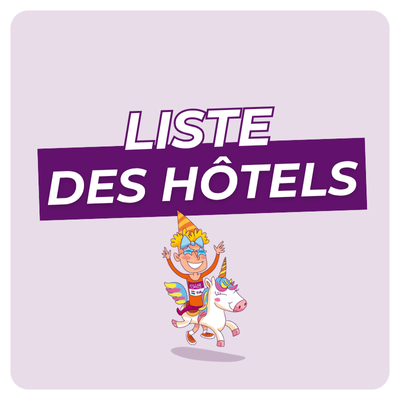 Carré liste des hôtels