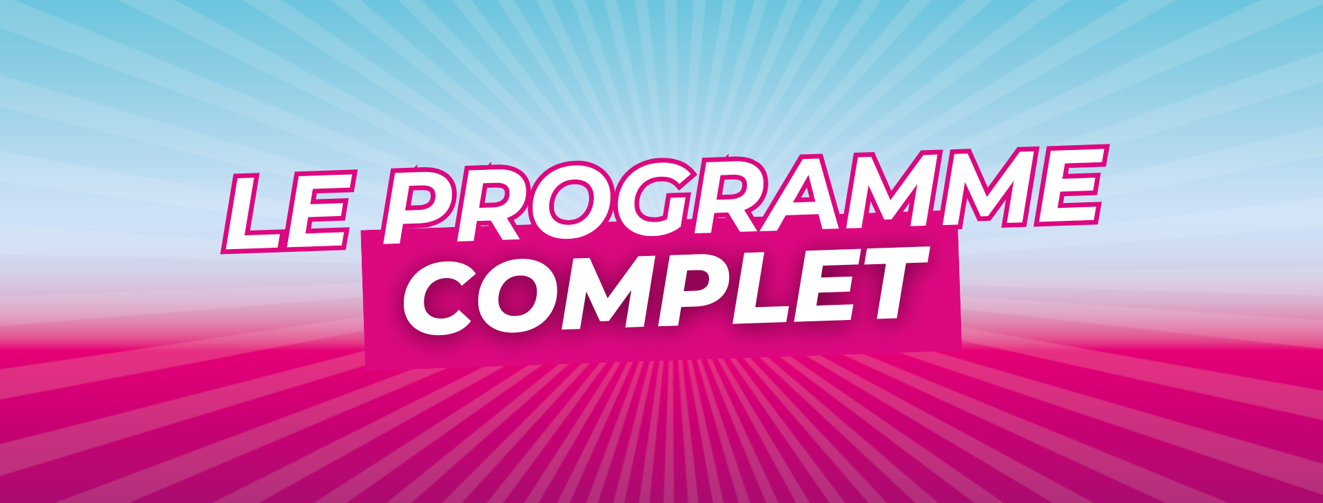 Page le programme complet Page le programme complet