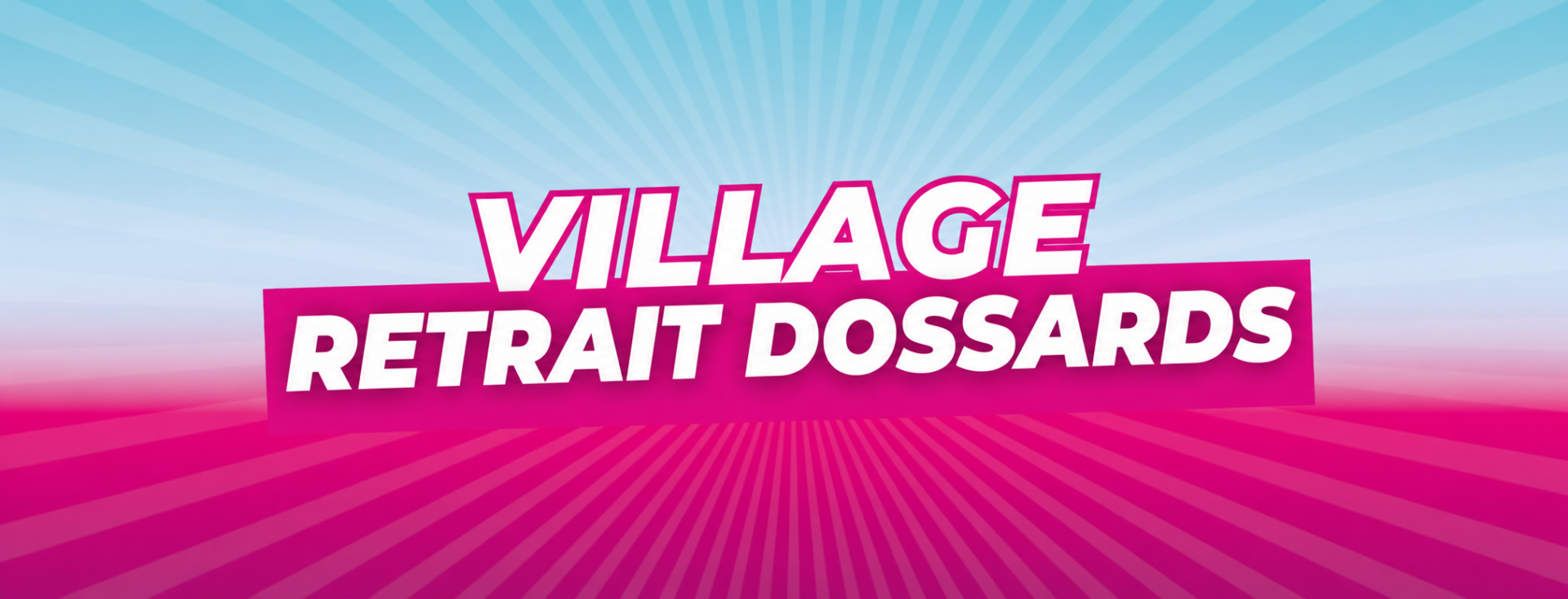 Village du retrait des dossards